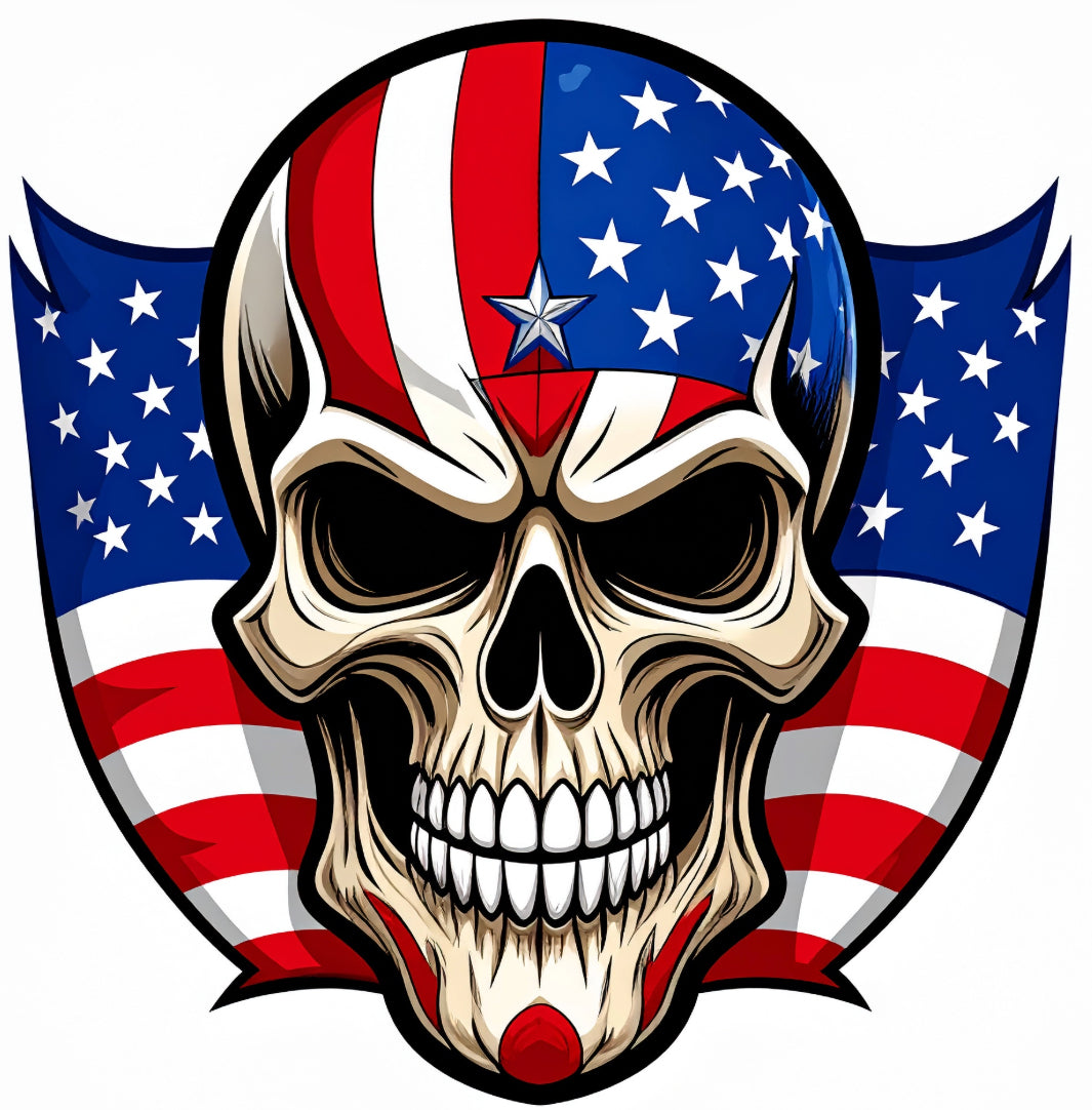 America Skull Tee